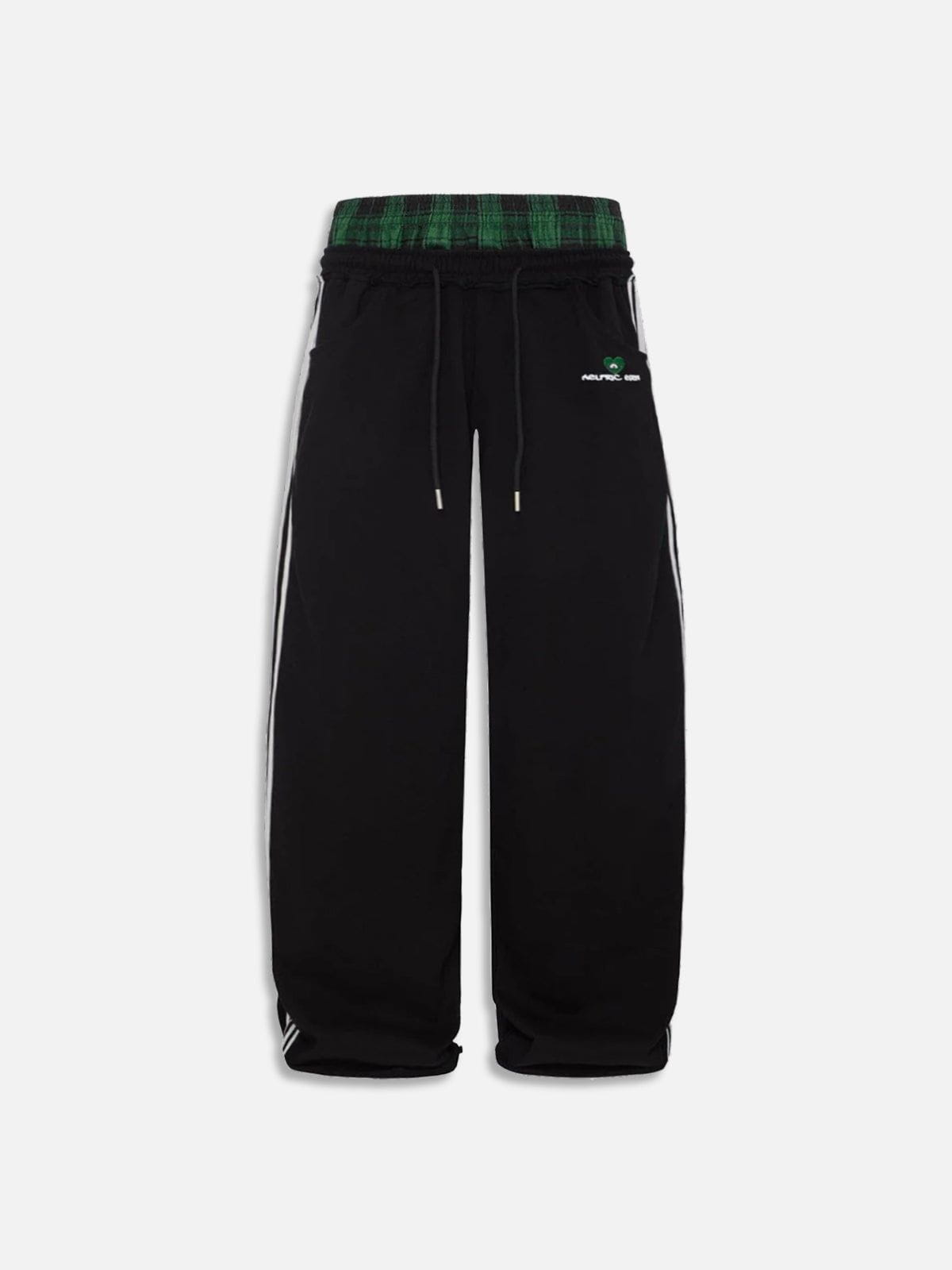 Retro Double Waist Sweatpants – Unisex Style