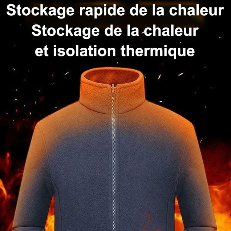 🎄 Convient aux hommes et aux femmes🎁 Veste chaude matelassée double couche unisexe ( 50% DE RÉDUCTION )