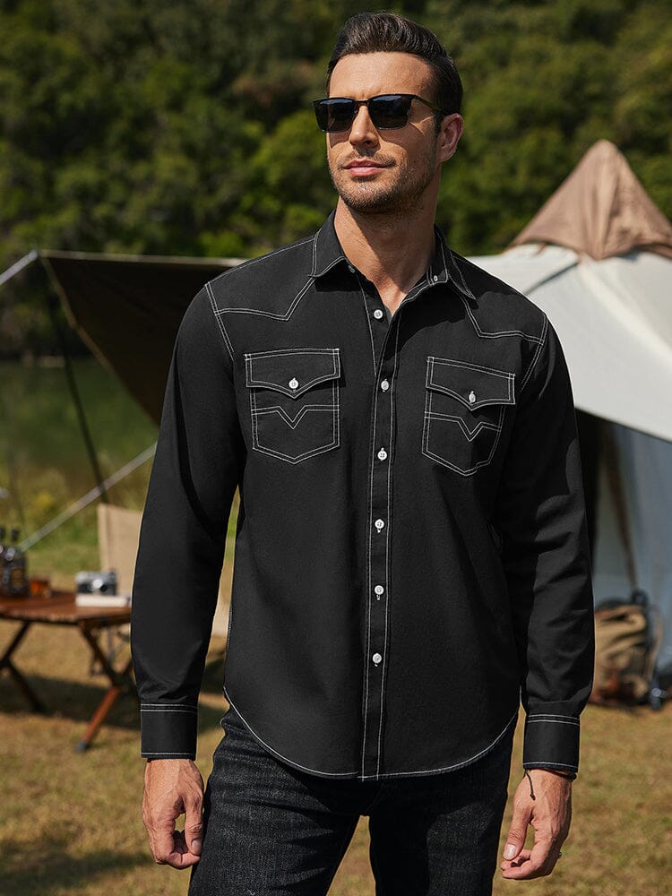 Western Cowboy Style Cotton Shirt (US Only)