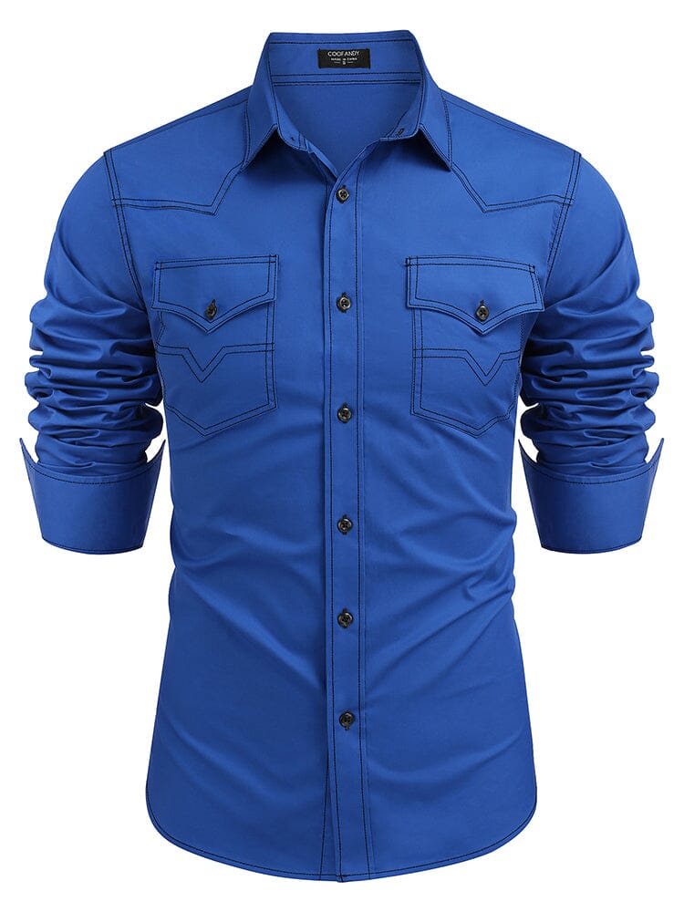 Western Cowboy Style Cotton Shirt (US Only)