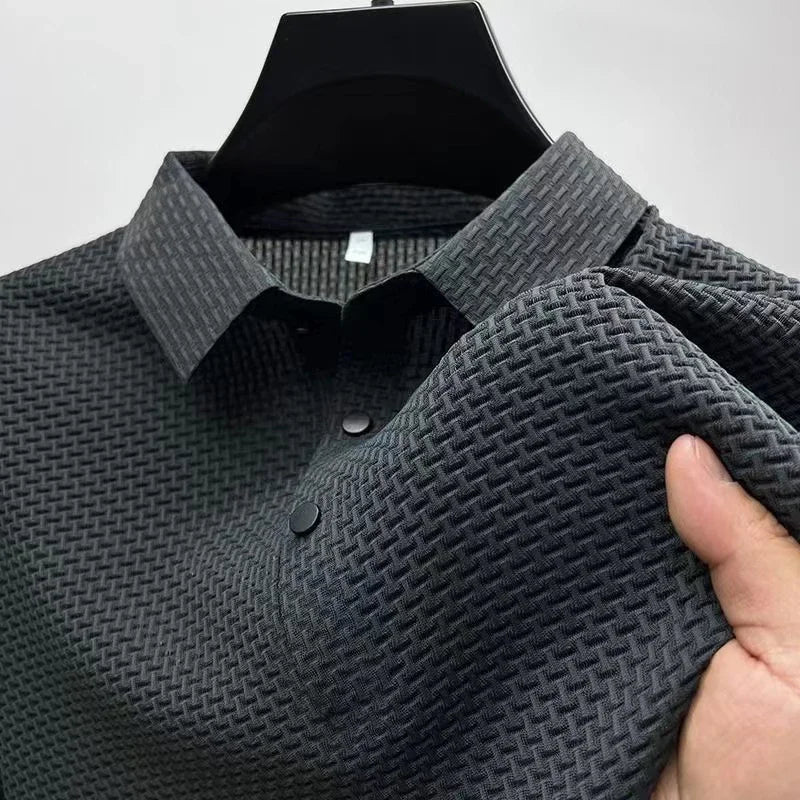 🌟Men's Ice Silk Mesh Polo Shirt ❄️🧵👕