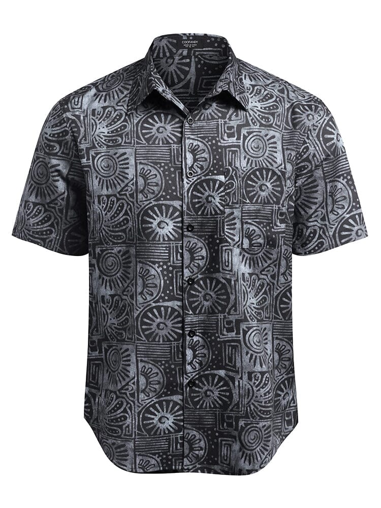 Hawaiian Tropical Button Down Vintage Floral Shirt (US Only)