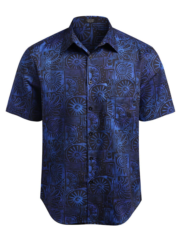 Hawaiian Tropical Button Down Vintage Floral Shirt (US Only)