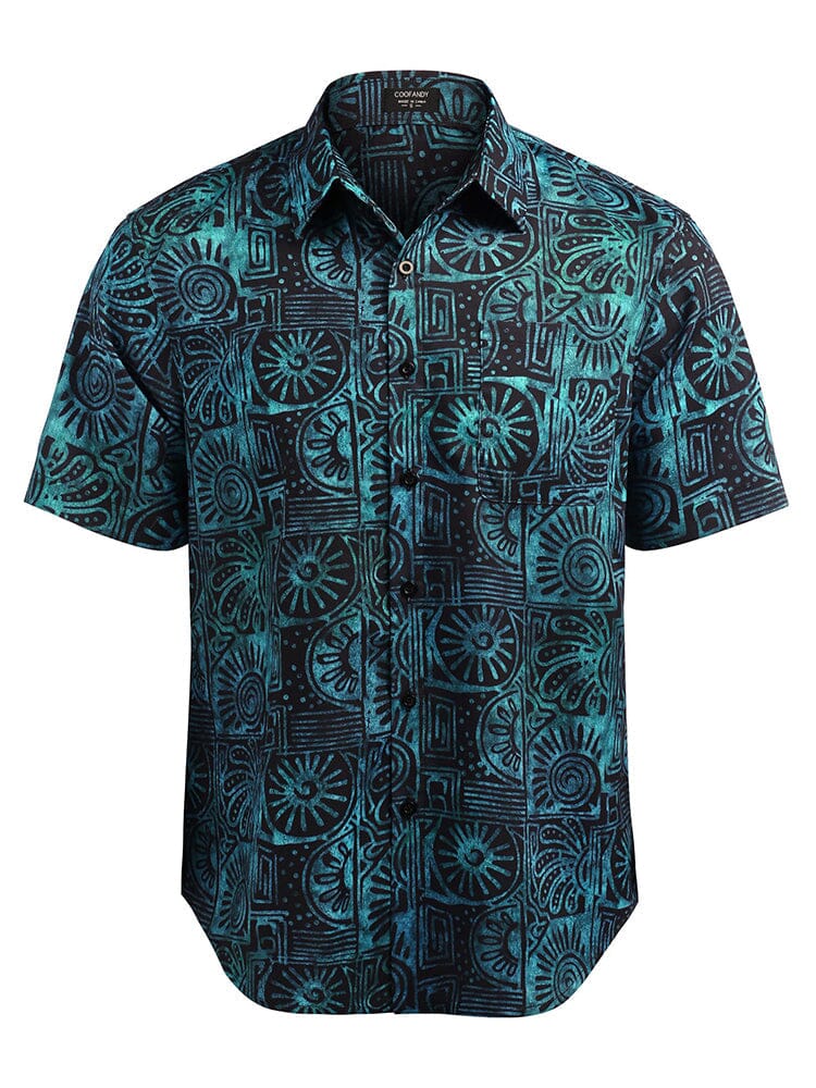Hawaiian Tropical Button Down Vintage Floral Shirt (US Only)