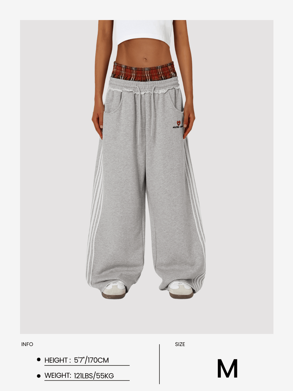 Retro Double Waist Sweatpants – Unisex Style