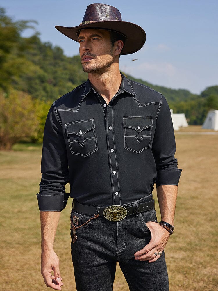 Western Cowboy Style Cotton Shirt (US Only)