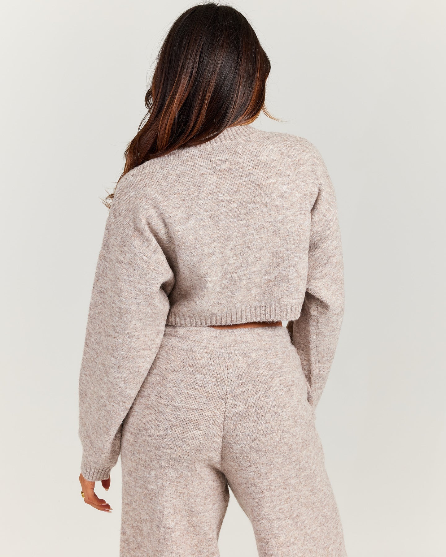 Knitted Cropped Crewneck (Buy 2 GET 1 FREE）