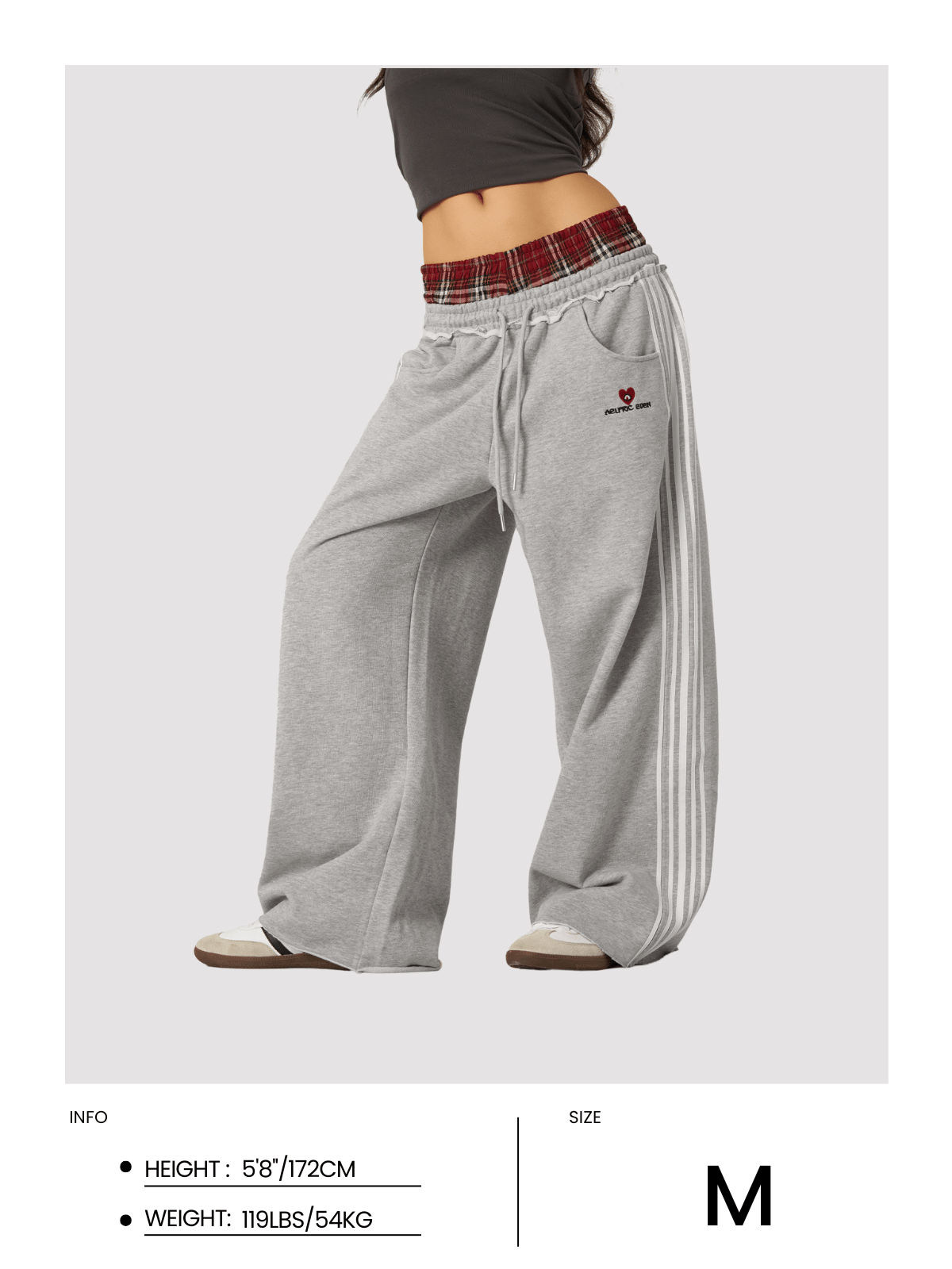 Retro Double Waist Sweatpants – Unisex Style